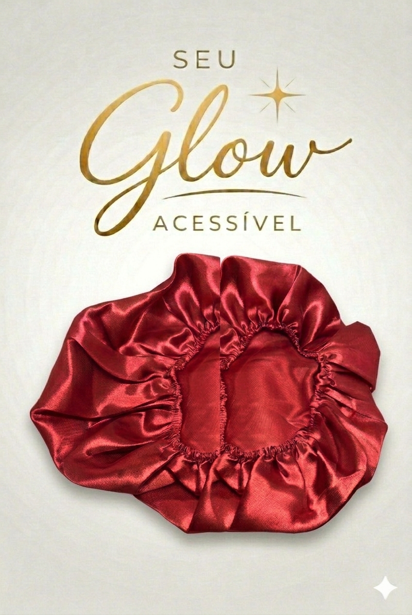 Touca de Cetim Vermelha