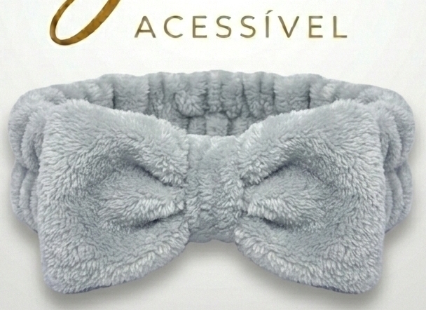 Faixa de Cabelo Cinza