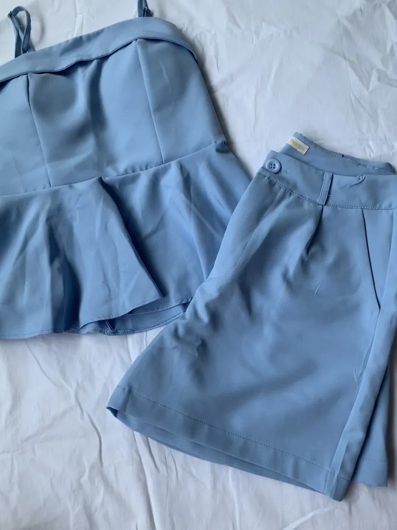 CONJUNTO DE ALFAIATARIA🩵