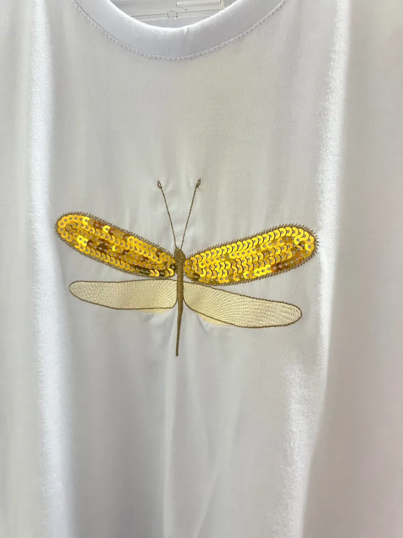 T-shirt em Algodão penteado