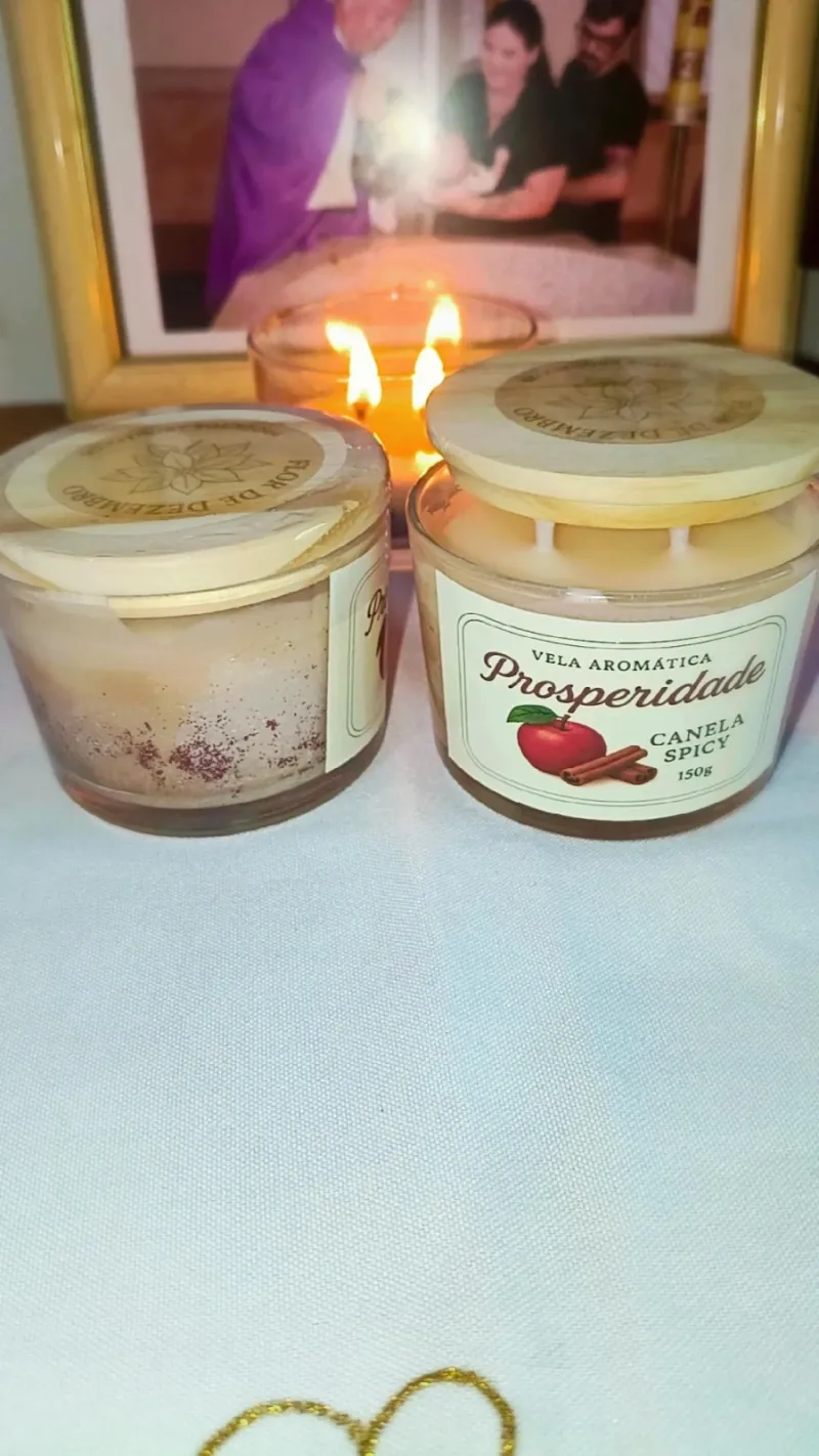 Vela aromática150gr Prosperidade (canela spicy)
