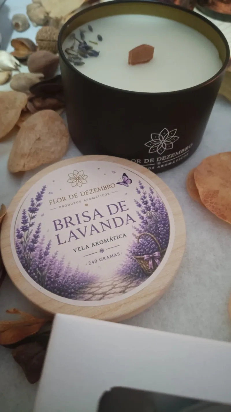 Vela aromática 240gr Brisa de lavanda