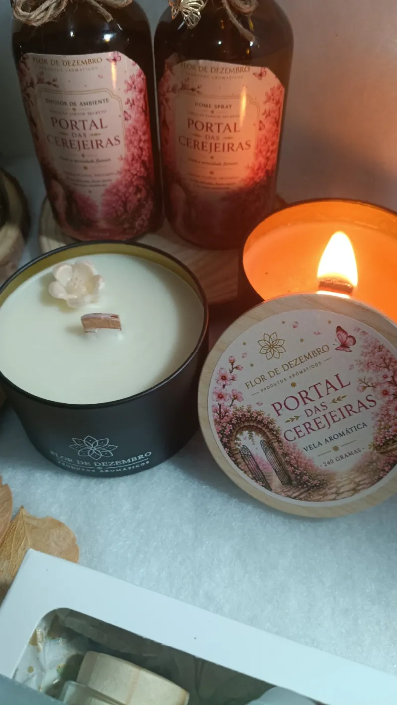 Vela aromática 240gr Portal de cerejeira
